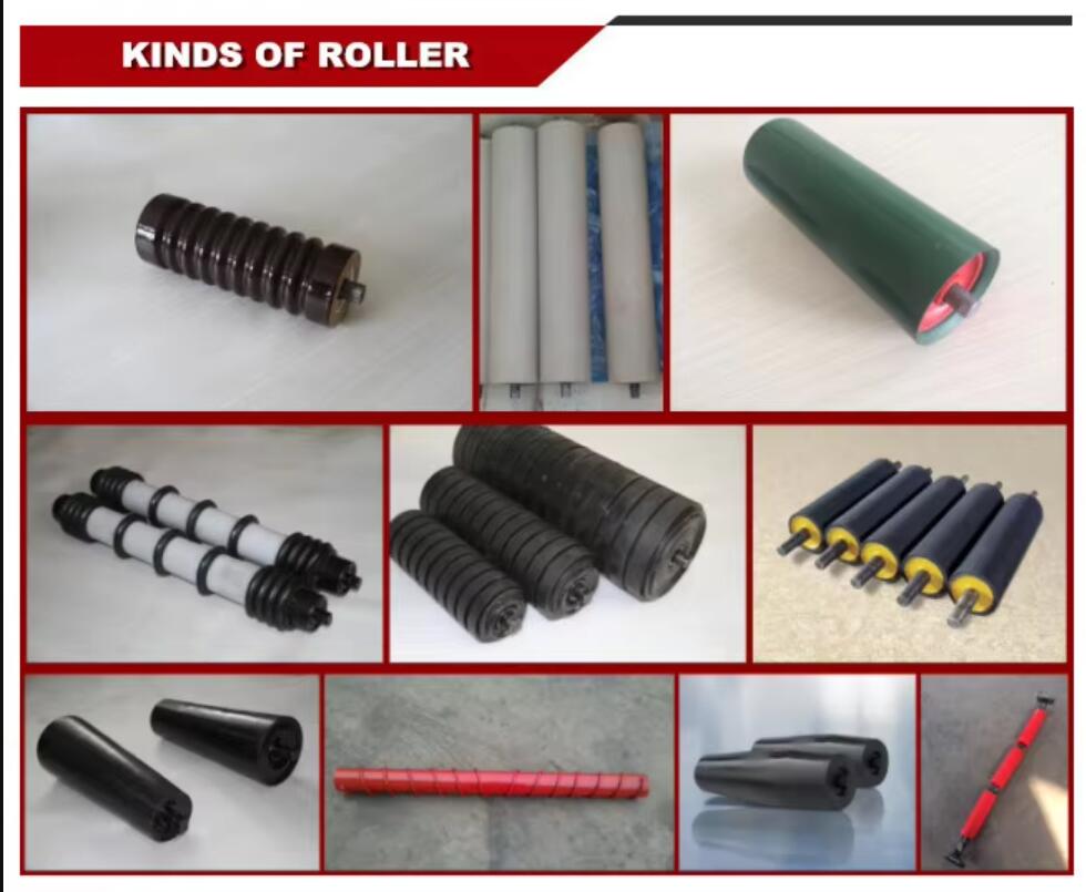 conveyor impact rubber roller